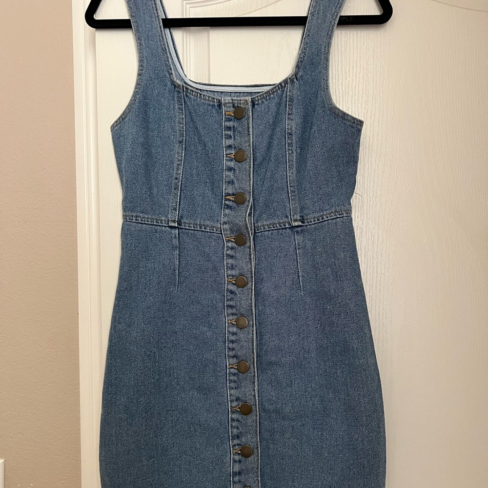 UO - Denim Button-Front Dress